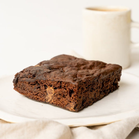 Brownie. Gluten free. Vegan. Cocoabeans