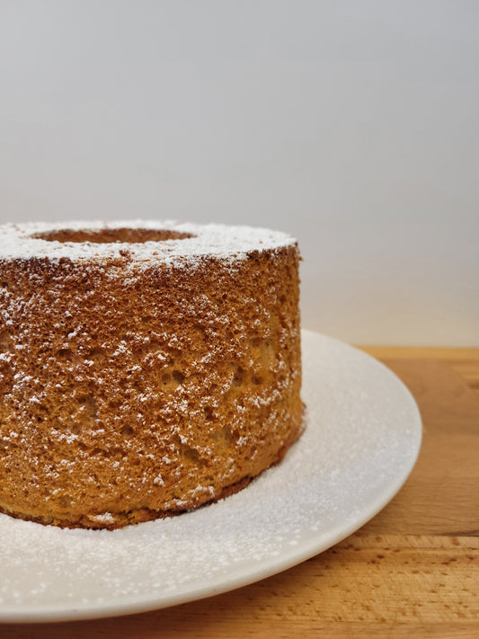 Honey Almond Chiffon Cake - Naturally sweetened