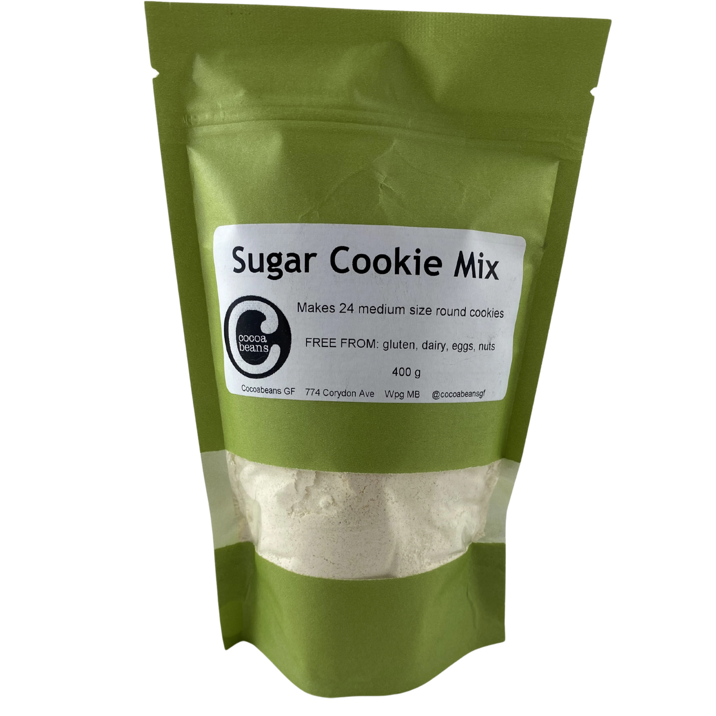 gluten-free, dairy-free, sugar cookie mix